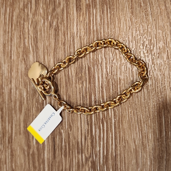 Charter Club Jewelry - Charter Club Hammered Square Bracelet